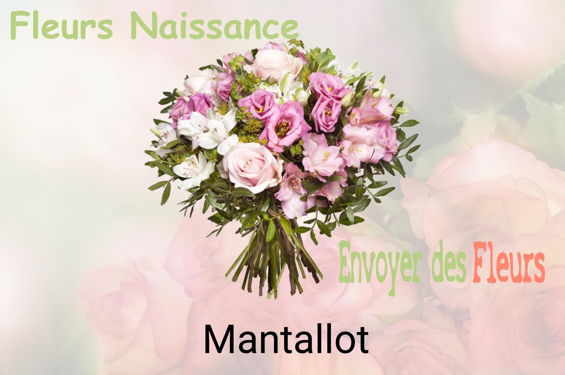 Bouquet de fleurs de naissance livré à Mantallot